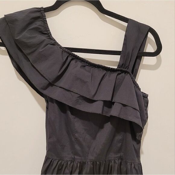 Tara JarmonBlack one shoulder sleeve dress size EU 40 - Picture 12 of 16